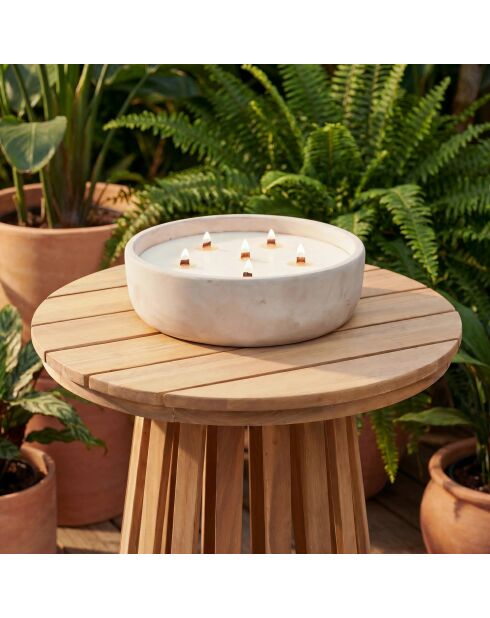 Candela profumata in ceramica grigia Sao citronella - 1100g