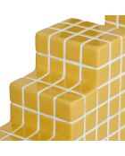 Serre livres en céramique Pool jaune - H.14.9 cm