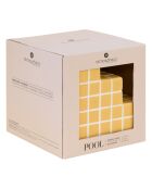 Serre livres en céramique Pool jaune - H.14.9 cm