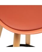 Table bar en polypropylène Maxon tracteur HA71 terracotta - 39,5 x 43 x 91,5 cm