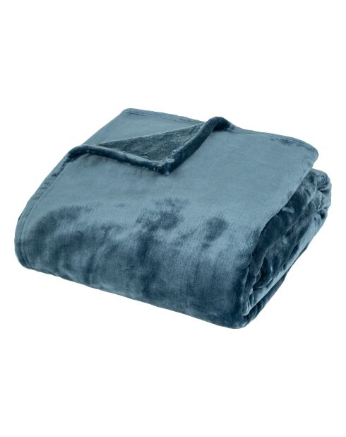 Plaid flan550 Cuddly bleu - 180x230 cm