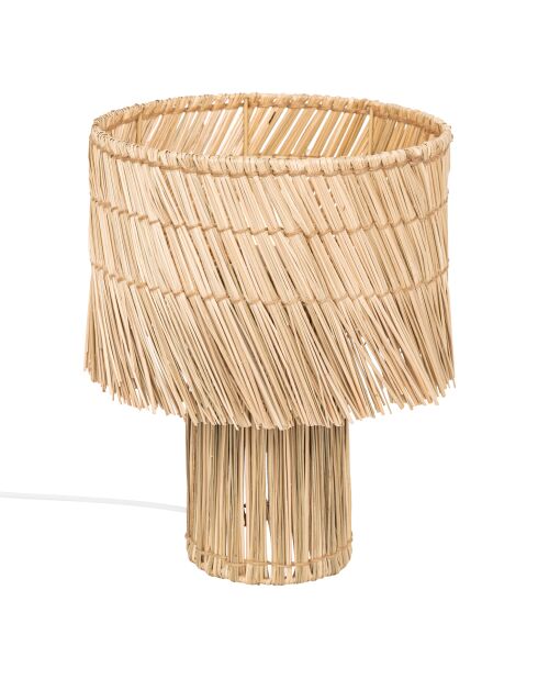 Lampe en roseau Yoni naturelle - H.34 cm