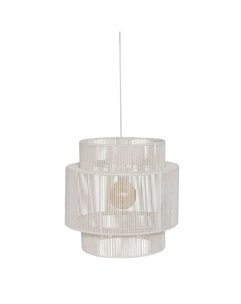 Suspension en coton Liby blanche - D.38 cm