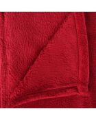 Rotes Mikrofaserplaid - 130x180 cm