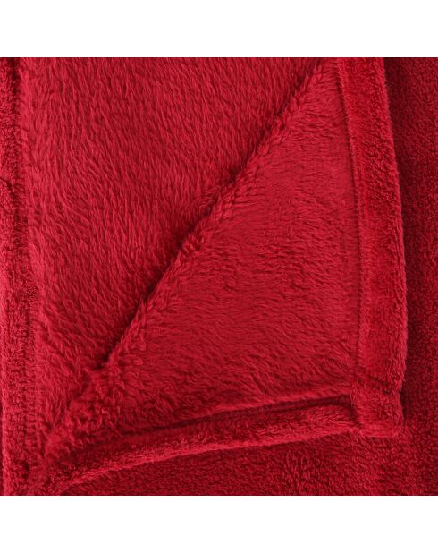 Rotes Mikrofaserplaid - 130x180 cm