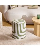 Set di 2 pouf Delor verdi - 30 x 30 x 36 cm