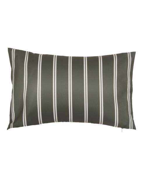Lot de 2 housses de coussin extérieur Tileo ray vertes - 30x50 cm