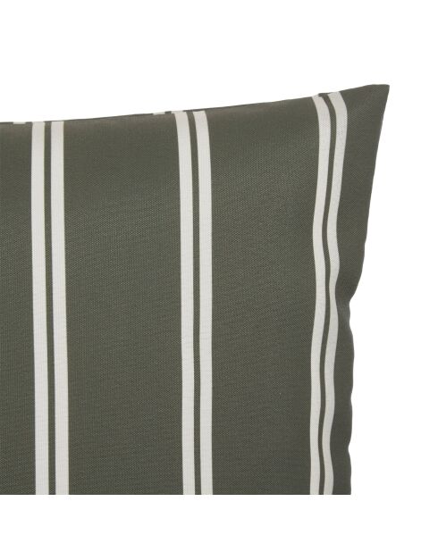Lot de 2 housses de coussin extérieur Tileo ray vertes - 30x50 cm