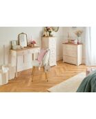 Bougie parfum en céramique fleur de rose - 200g