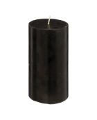 Bougie ronde Hugo noire - 7x13 cm