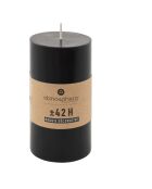 Bougie ronde Hugo noire - 7x13 cm