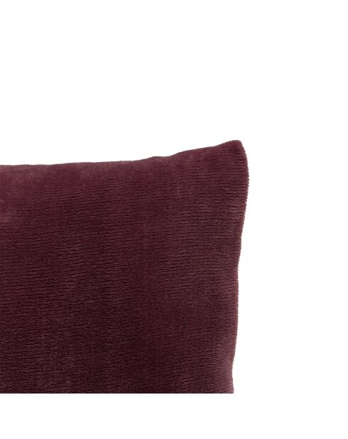 Lot de 2 coussins flan Ollis parme violets - 38x38 cm