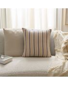Lot de 2 coussins Groove rayé bleus - 40x40 cm