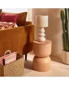 Table basse totem palomba beige - 31 x 31 x 41,8 cm