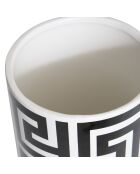 Vase en céramique Reso noir/blanc - H.26 cm