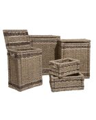 Set aus 5 braunen Giulianschilfkörben - 48 x 38 x 60 cm