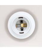 Lampe cyld en verre Asti argile - H.36 cm