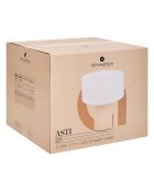 Lampe cyld en verre Asti argile - H.36 cm
