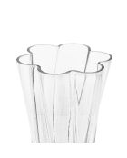 Vase en verre fleur Noeli transparent - H.25.5 cm