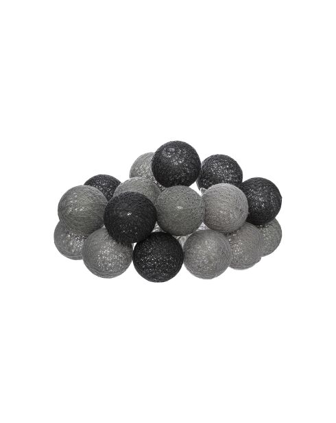 Guirlande Tara à piles 16bou fumé multicolore- D.3.5 cm