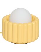 Lotta gelbe Keramik-Tischlampe - D.23 cm