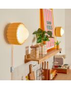 Lotta gelbe Keramik-Tischlampe - D.23 cm
