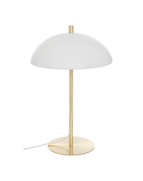 Lampe en metal Delcia blanche - H.45 cm