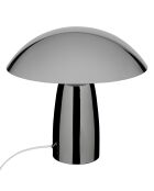 Lampe champi Omia argentée - H.34 cm