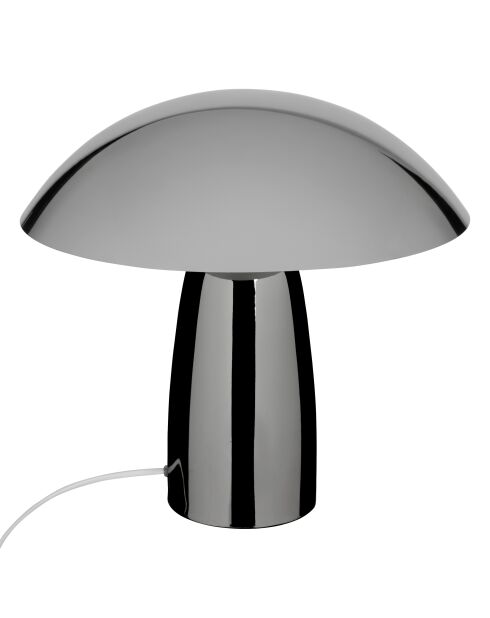 Lampe champi Omia argentée - H.34 cm