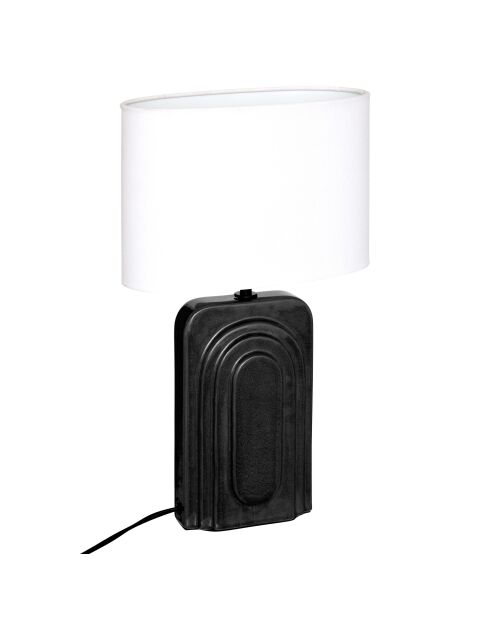 Lampe à poser Monia noire - 42 cm