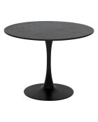 Table à diner Elias noire - D.100 cm
