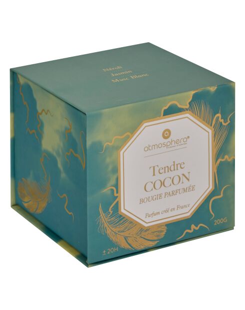 Bougie parfum en verre Elisa tend transparente - 200g