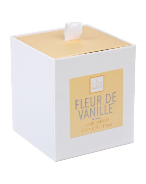Bougie parfum verre Elea fleur vanille transparente - 190g