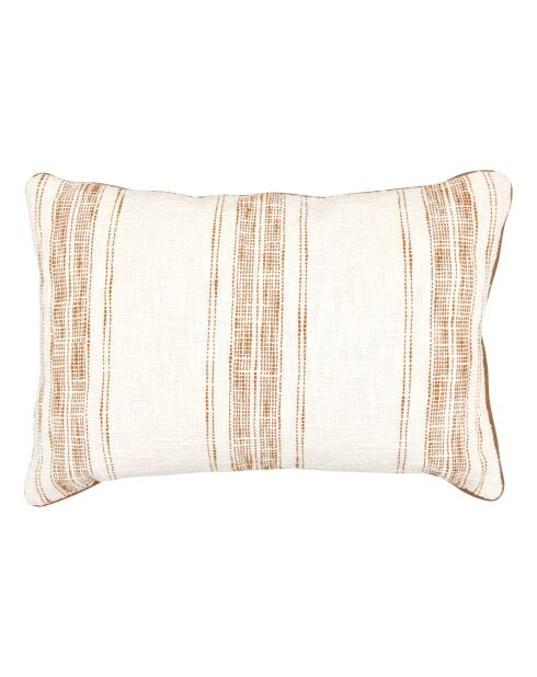 Lot de 2 coussins rayés Sien écrus - 38x58 cm