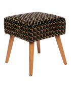 Tabouret chen Chiara reso noir - 40 x 19 x 40 cm