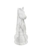 Pieza de ajedrez de resina gris abierta - H.26,5 cm