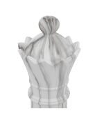 Pieza de ajedrez de resina gris abierta - H.26,5 cm