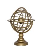 Sfera armillare Sia in metallo dorato - H.34 cm