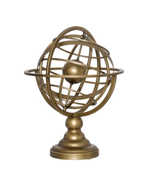 Sphere armillaire en metal Sia doré - H.34 cm
