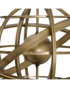 Sfera armillare Sia in metallo dorato - H.34 cm