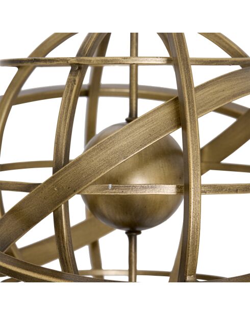 Sfera armillare Sia in metallo dorato - H.34 cm
