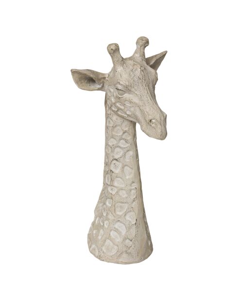 Tête girafe résine Safari assorties - H.32 cm