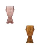 Vaso in vetro Sien face assortito - H.31,5 cm