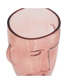 Vaso in vetro Sien face assortito - H.31,5 cm