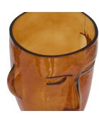 Vaso in vetro Sien face assortito - H.31,5 cm