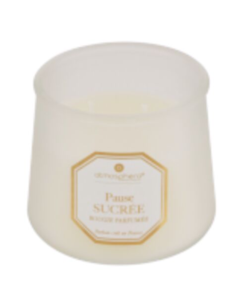 Bougie parfum en verre Elisa sucre  transparente - 200g