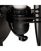 Applique en metal Mysti noir - H30.5 cm