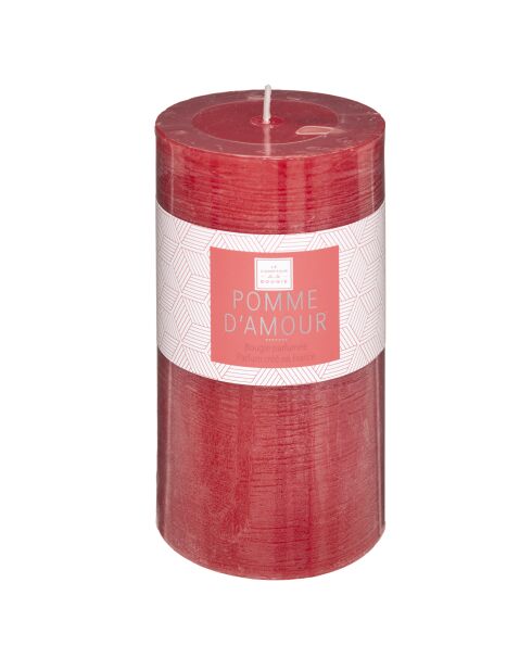 Bougie parfum ronde Elea pomme rouge - 6.8x14 cm