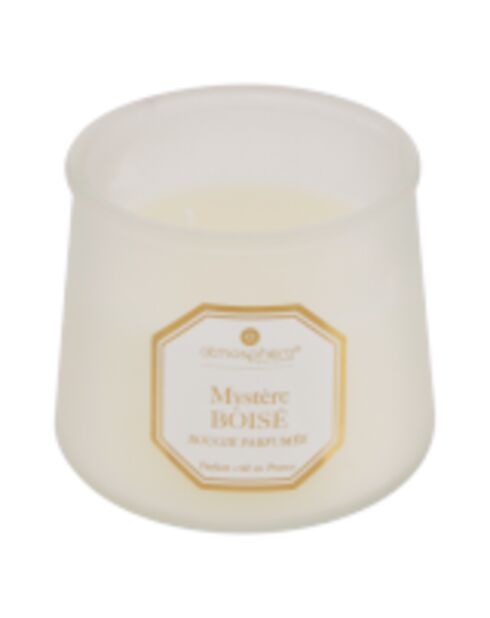 Bougie parfum en verre Elisa bois transparente - 200g
