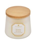 Bougie parfum en verre Elisa bois transparente - 200g